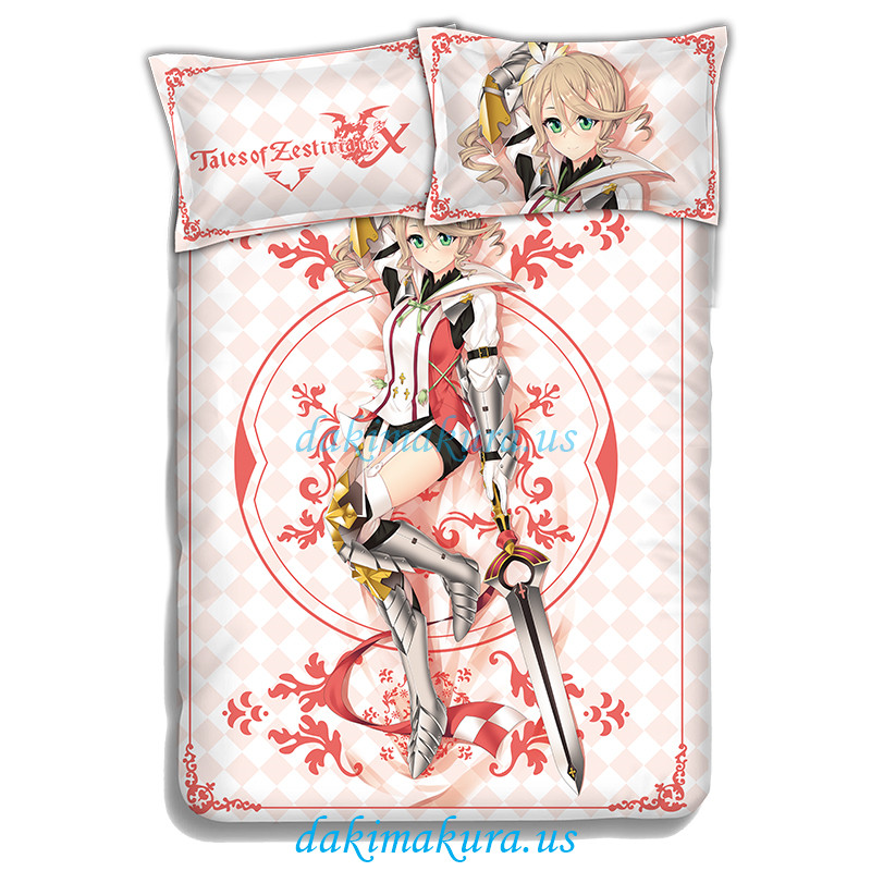 Alisha-Tales of Zestiria Japanese Anime Bed Sheet Duvet Cover with Pillow Covers